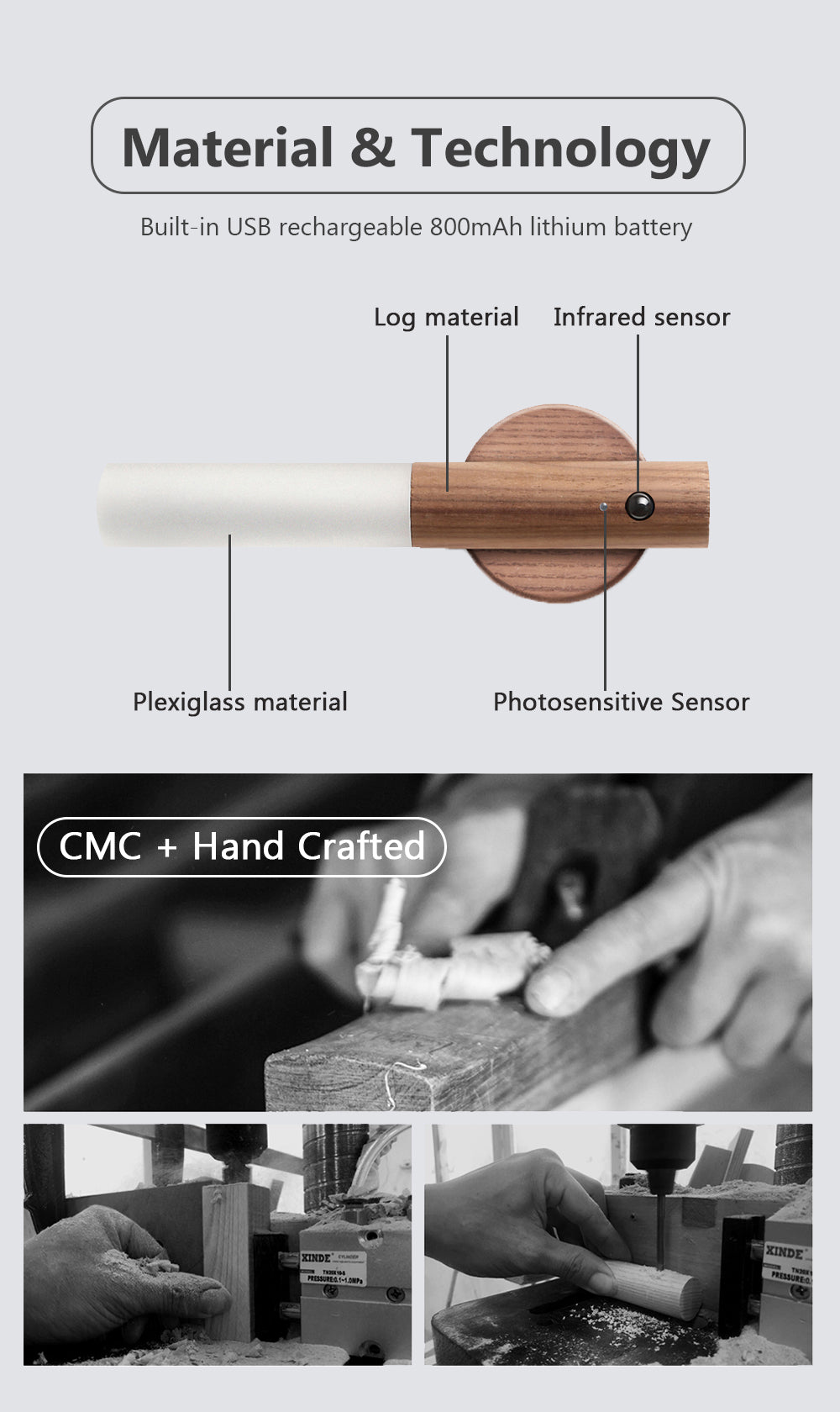 Magnetic Sensor Wall Light