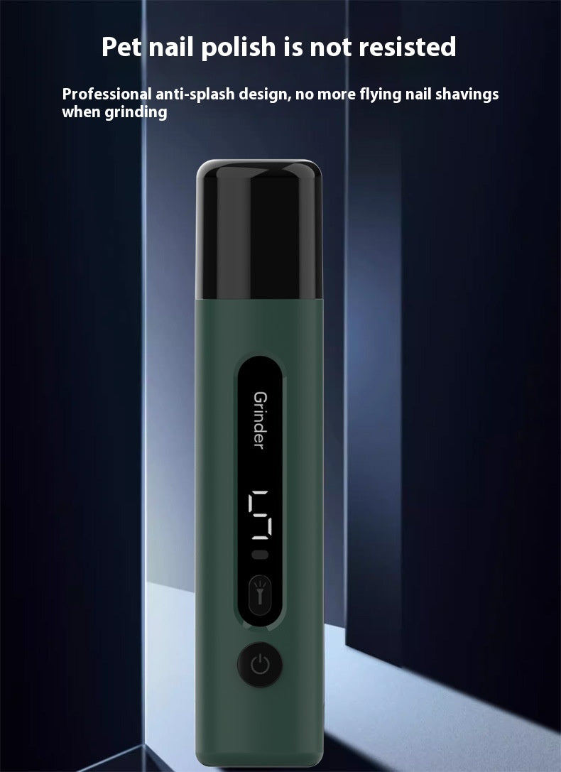 Rechargeable & Quiet Pet Nail Grinder with LED Light