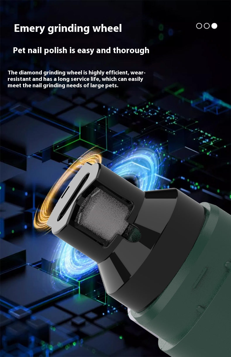 Rechargeable & Quiet Pet Nail Grinder with LED Light