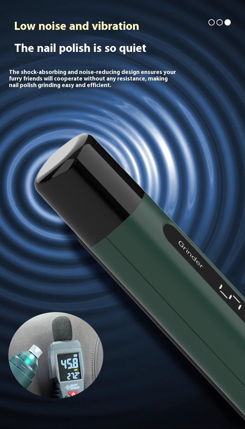 Rechargeable & Quiet Pet Nail Grinder with LED Light
