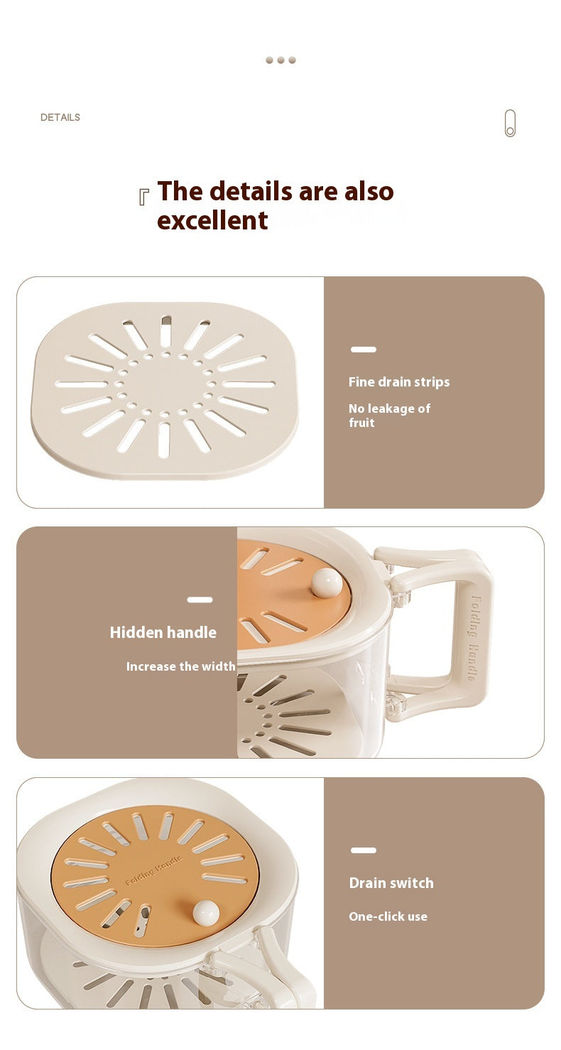 Faucet Vegetable Washing Fruit Drain Basket