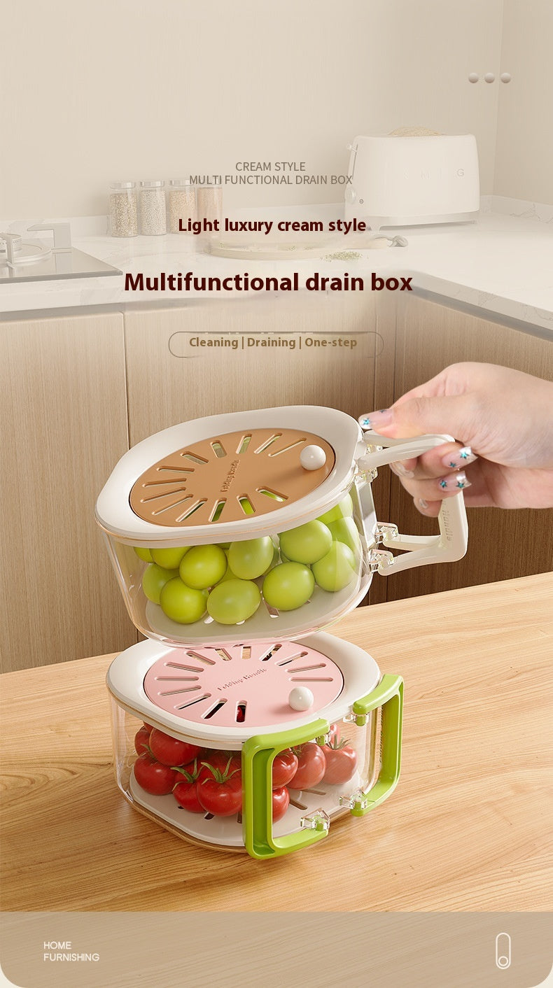 Faucet Vegetable Washing Fruit Drain Basket