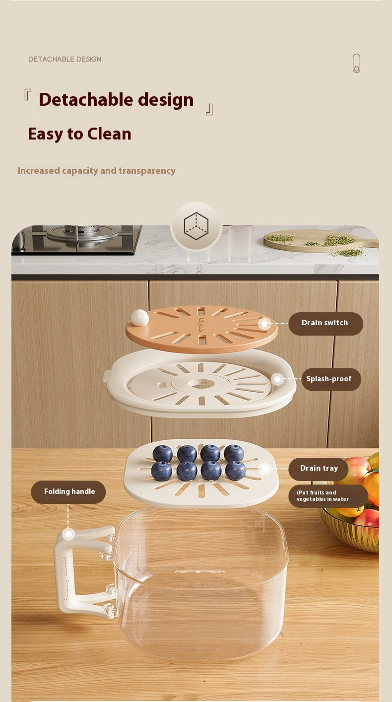 Faucet Vegetable Washing Fruit Drain Basket